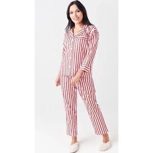 Sleepy Jones Pajama Top + Pant Set Womens Medium Marina Striped